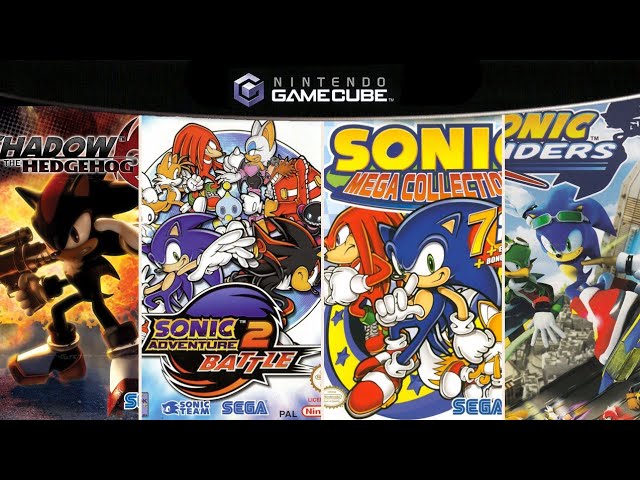 Nintendo GameCube Sonic Adventure DX & 2 Battle & Heroes & Mega