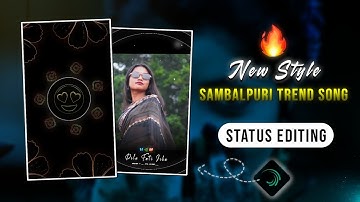 🔥🌿Ludu Budu Pachila Bela | New Style Sambalpuri Trending Song Status Editing | Alight Motion