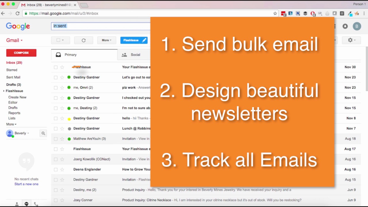 Flashissue For Gmail Newsletter Creator And Inbox Tracking YouTube