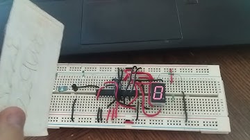 Tacómetro de luz infrarroja con CI 74LS90N y 74LS47N y display de 7 segmentos (PRUEBA)