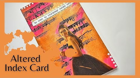 #caswhprompts | My First Altered Index Card |  Mixed Media | Create With Me