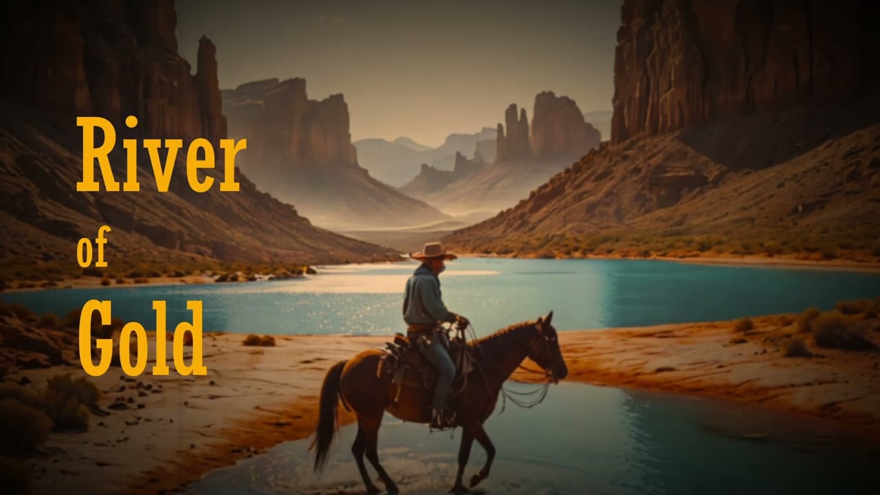 River of Gold / music acoustic guitar  expressive harmonica fills / blue/folk