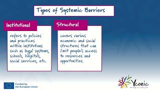 Three types of systemic barriers to equality and equity