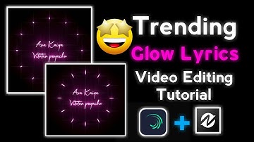 Trending Glow lyrics video editing like AE🔥 Alightmotion + node video lyrics edit | editing 2021