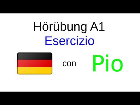 impara il i tedesco - A1 - esercizio di tedesco per principianti (A1) -  YouTube