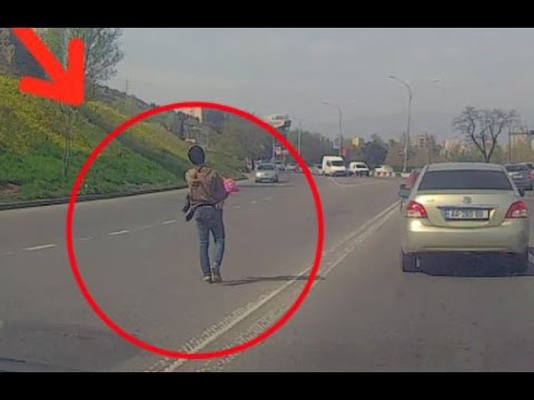 საფრთხე მძღოლებისათვის - მათხოვრები შუა სავალ ნაწილზე