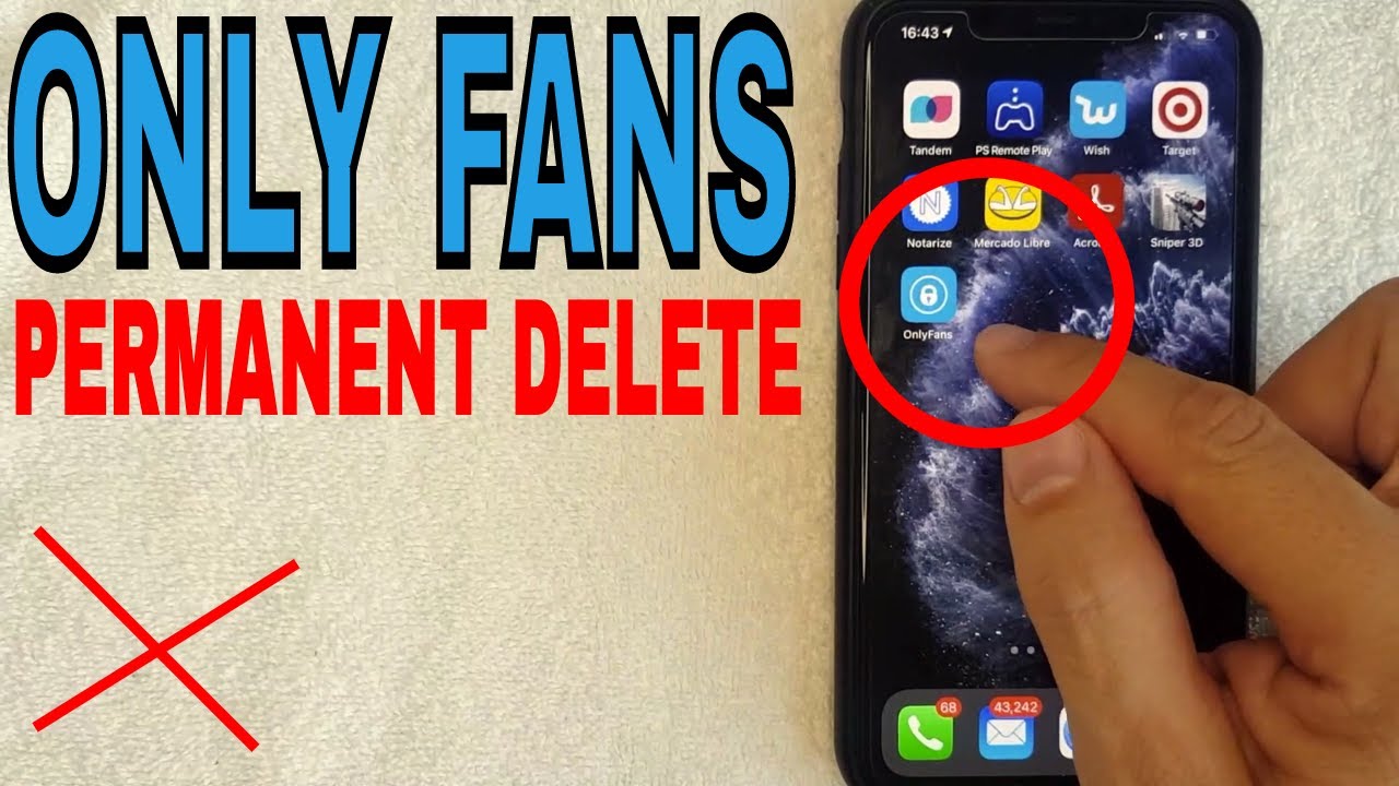 How to delete an only fans account