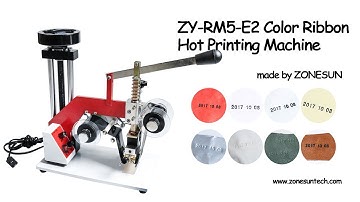 How to use the ZY-RM5-E(2) Color Ribbon Hot Printing Machine,Heat ribbon printer