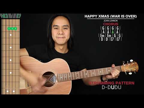 Happy Xmas Guitar Cover 🎄War Is Over John Lennon🎸|Tabs + Chords|