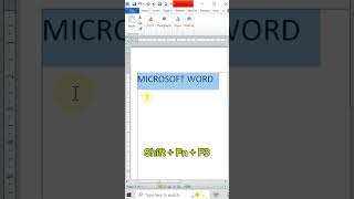 Download Lagu cara merubah huruf BESAR ke huruf kecil di word #words #wordtips #msword #shorts #tutorial MP3