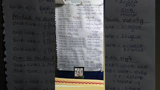 trigonometry all formula for jee #trigonometry #jee #formula #12th #maths #study @PW-Foundation
