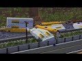 Minecraft Landslide Derails BNSF Train Animation