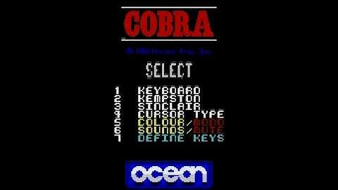 Cobra title music ZX Spectrum