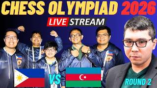 PHILIPPINES TEAM  vs POWER HOUSE AZERBAIJAN! Round 2 Oympiad 2026 screenshot 3