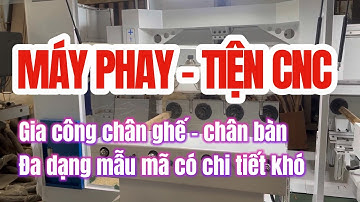 Máy phay tiện cnc gia công chân ghế chân bàn, song cầu thang | Máy Gỗ Quốc Duy Channel