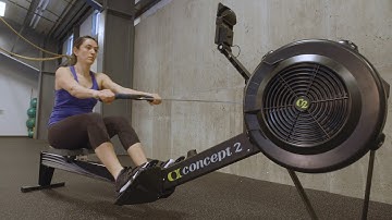 Working Out On the Concept2 Indoor Rower