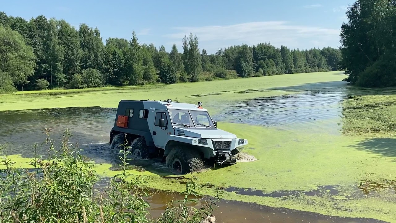Преодоление водной преграды ТРЭКОЛ ХАСКИ - YouTube