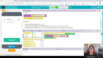 code.org unit 5 lesson 6 part 2 Madlib Javascript APCSP