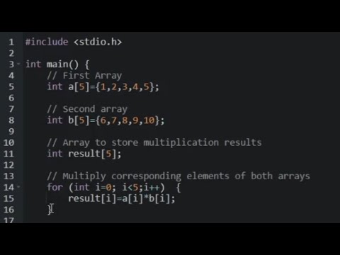Write a program to multiply two matrices? (C Language)