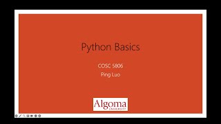 Chapter 2 - Python Basics