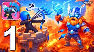 Merge Archers: Bow and Arrow - Gameplay Walkthrough Part 1 - Archery Bastions Stickman Archer Game screenshot 2