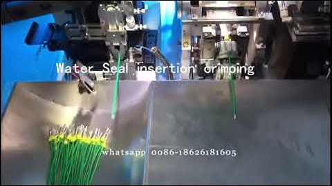 Fully Automatic water seal insertion wire crimping machine waterproof Seal insert crimping machine
