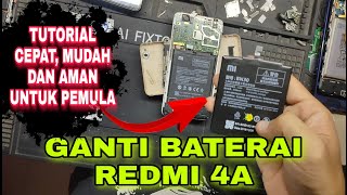 Cara Bongkar Pasang Baterai Redmi 4A.