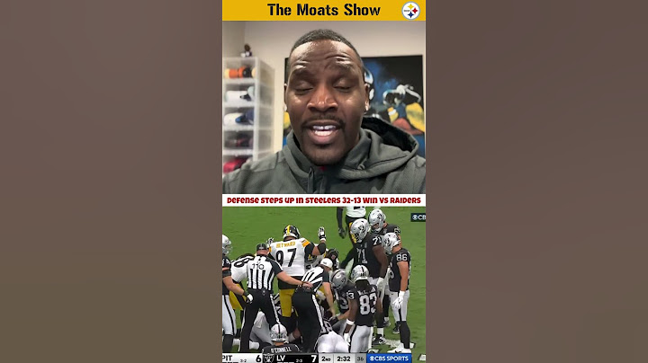 Pittsburgh Steelers Win 32-13 Vs Las Vegas Raiders