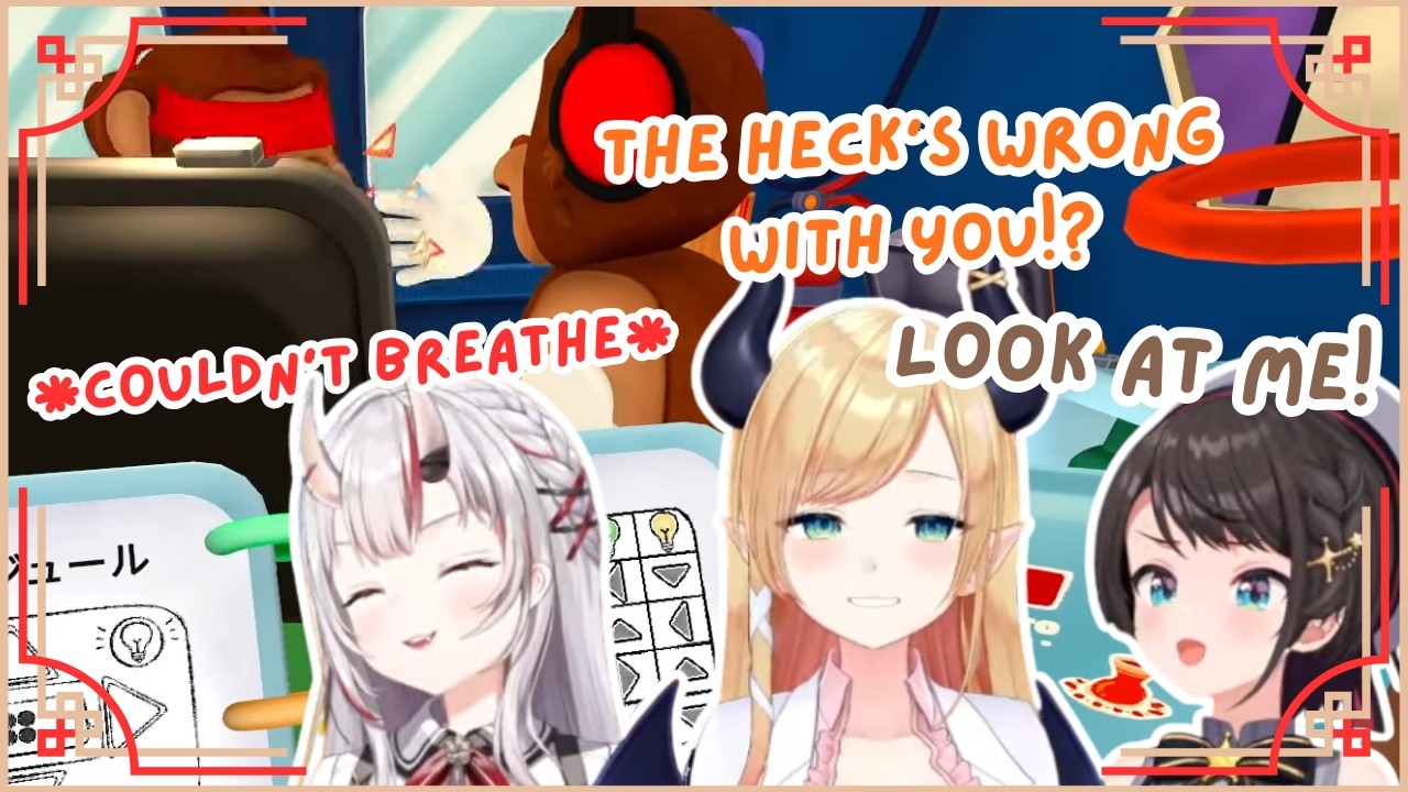 Ayame CAN'T BREATHE From Laughing at Subaru and Choco's HILARIOUS SLAP FIGHT! 🤣😭 | Hololive Clip