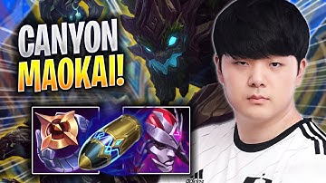 CANYON IS SO CLEAN WITH MAOKAI! - DK Canyon Plays Maokai JUNGLE vs Nidalee! | Season 2023