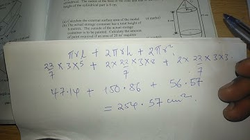 KCSE MATHS PAPER 1: SURFACE AREA OF SOLIDS/SIMILARITY AND ENLARGEMENT