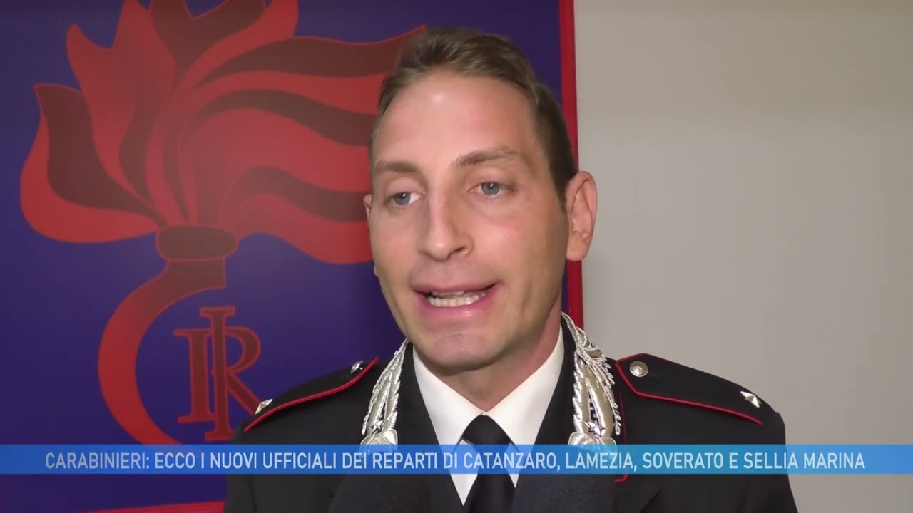 CARABINIERI: ECCO I NUOVI UFFICIALI DEI REPARTI DI CATANZARO, LAMEZIA, SOVERATO E SELLIA MARINA