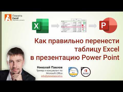 Видео: Как скопировать форматирование из Excel в PowerPoint?