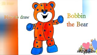 @EZDRAW | How to draw Bobbin the Bear from Threads Everland | Drawing for beginners step by step |