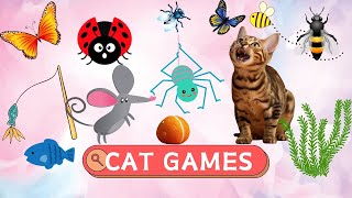 CAT GAMES  Cockroaches, Mice, Butterflies...  Best Game For CATS  1 HOUR