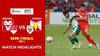 Singapore 1-1 Indonesia Full Match Highlights | AFF Suzuki Cup 2020 Semi-Final Leg 1