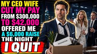 My CEO Wife Cut My Pay From $300,000 to $42,000—Then Offered Me a $6,000 Raise the Night I Quit News