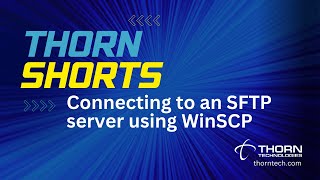 Connecting to an SFTP server using WinSCP
