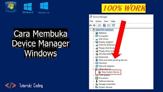 Cara buka Device Manager di Windows 10