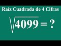 Cómo hacer una raIz cuadrada de 4 cifras