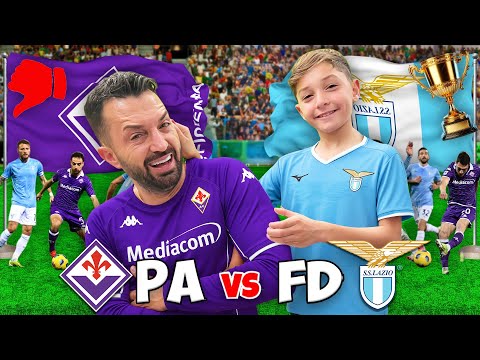 Video LAZIO VS FIORENTINA, PAPAANTONIO SI SFIDA CONTRO FIGLIODIEGO, CHI AVRA' LA MEGLIO?