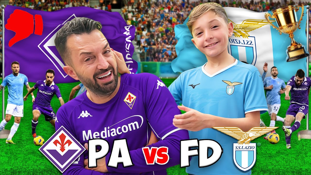 LAZIO VS FIORENTINA, PAPAANTONIO SI SFIDA CONTRO FIGLIODIEGO, CHI AVRA' LA MEGLIO?
