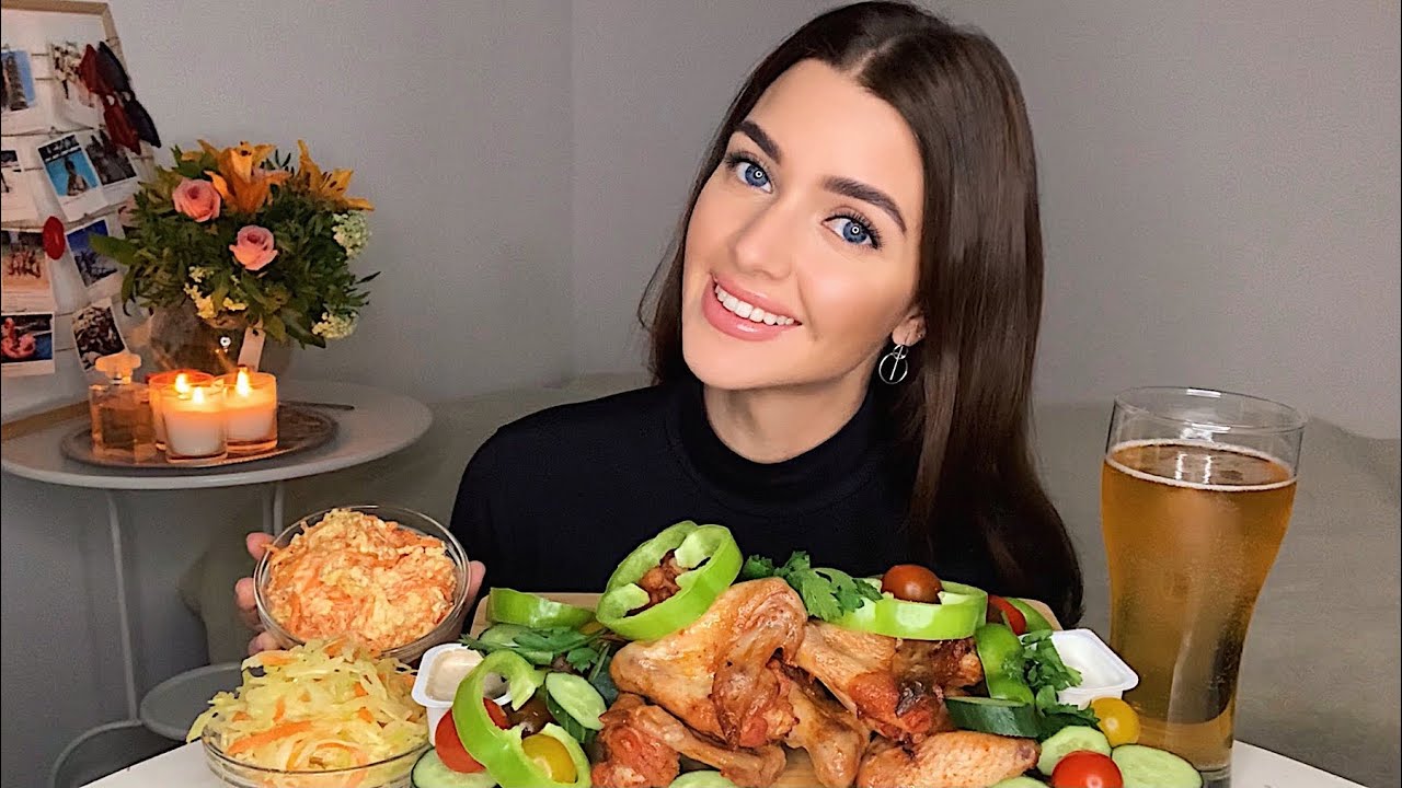 СВИДАНИЕ ❤️ ПОХОД К КОСМЕТОЛОГУ || МУКБАНГ куриные крылышки гриль || MUKBANG grilled chicken wings