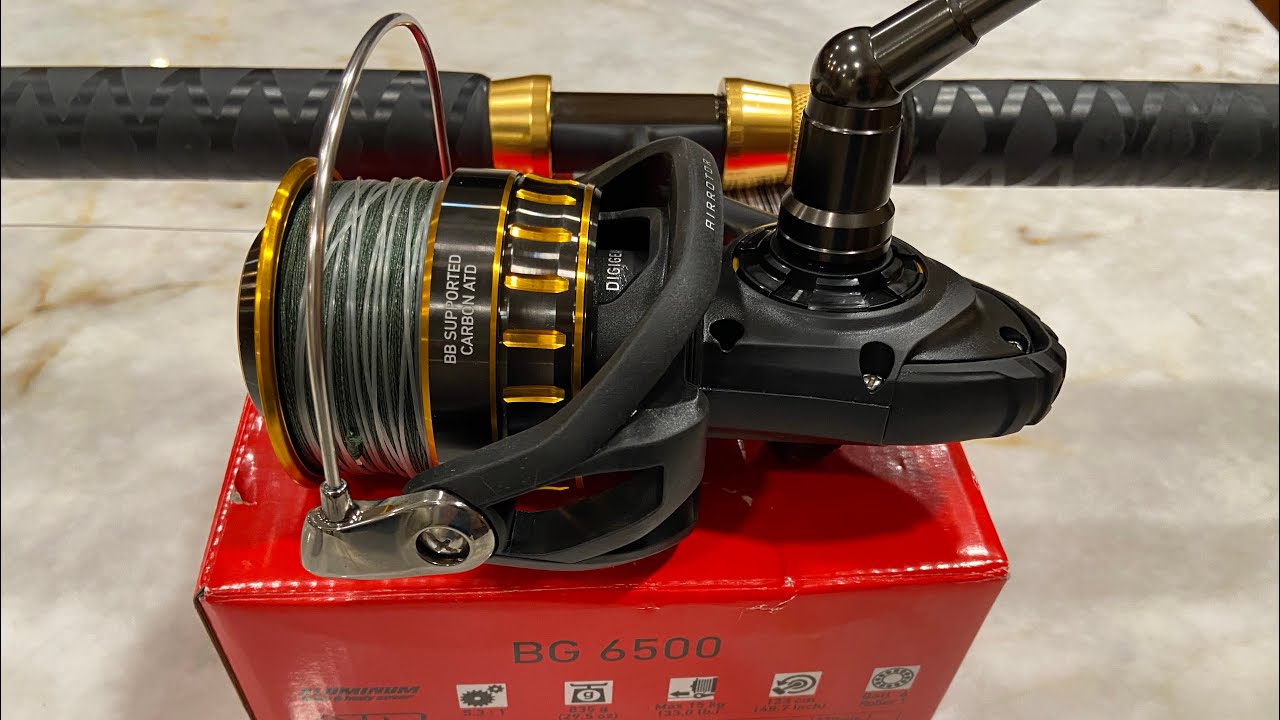 Daiwa BG 6500 Series UNBOXING and setting it up for offshore fishing! 