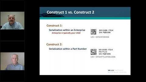 IUID Label Data and Construct 1 vs Construct 2