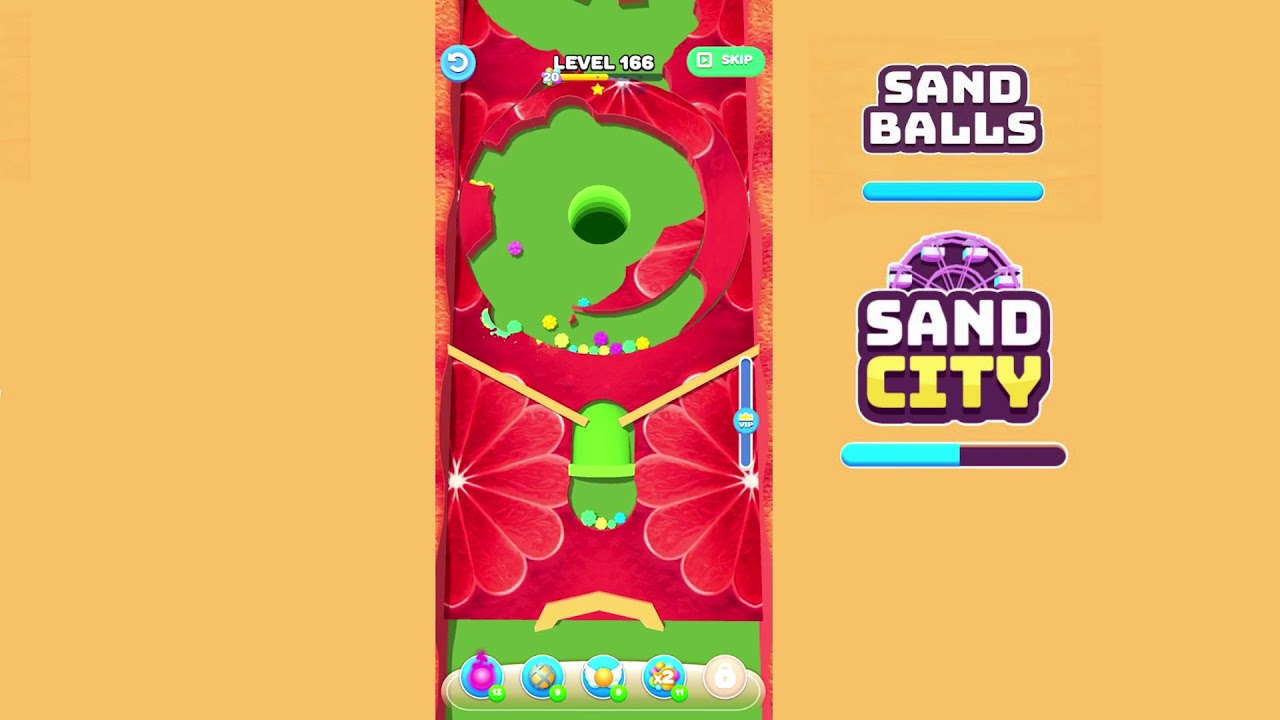 Sand Balls Fruit Island Levels 161 to 170 SayGames YouTube