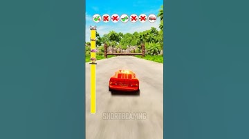 Cars Vs Log Traps 😱 #beamngdrive