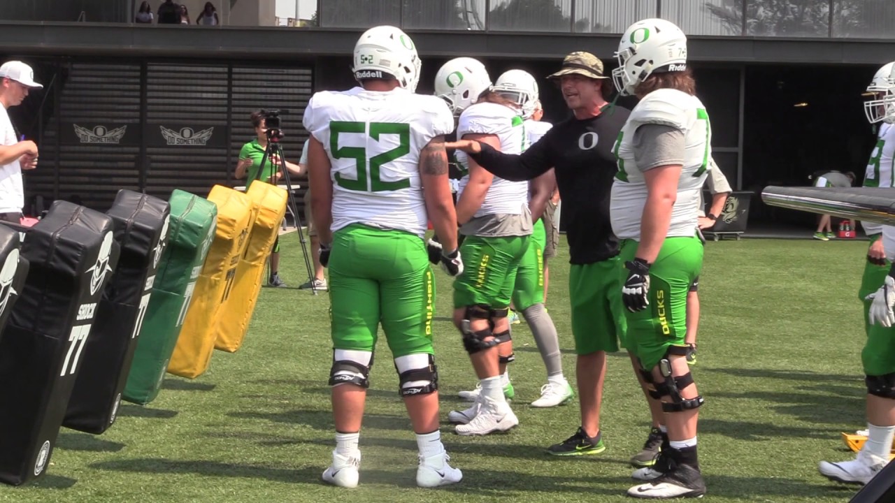 Oregon Offensive Line Drills