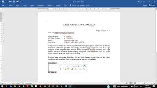 Membuat Surat Pernyataan Kesalahan