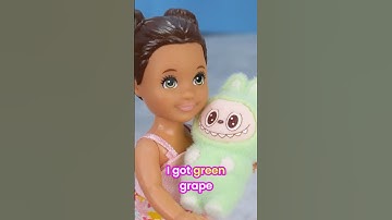 Barbie Doll Toddlers Unbox Mini Labubu #shorts